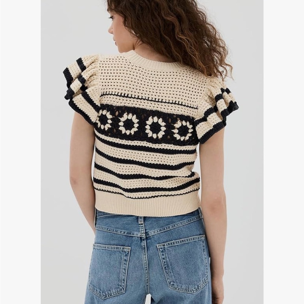 Rails Penelope Striped Crochet Top - Picture 4 of 10